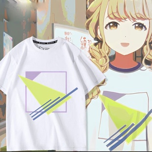 学园偶像大师周边藤田琴音cos皮卡丘短袖T恤二次元夏季半袖痛衣服