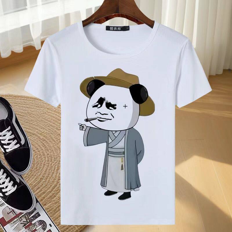 夏季新款短袖T恤沙雕虾仁动画