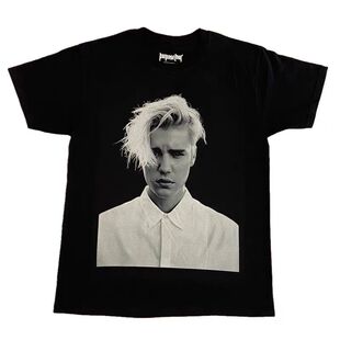 夏季欧美圆领比伯美式高街宽松短袖男女上衣休闲印花套头T恤潮流