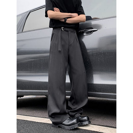 NOT UGLY叁佰TTBRO新品阔腿裤休闲裤显瘦高腰宽松直筒裤子