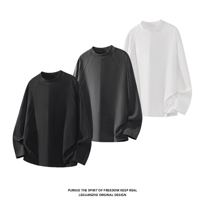 NOT UGLY店铺叁佰TTBRO田尼克工作室情侣大码德绒圆领T恤打底衫