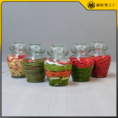 仿真泡菜模型玻璃密封罐腌制罐泡菜假菜品博物馆展示餐厅装 饰道具