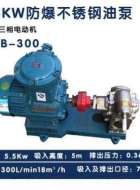 304材质不锈钢齿轮泵kcb18.3/33.3/55/83.3液压泵齿轮油泵防爆整