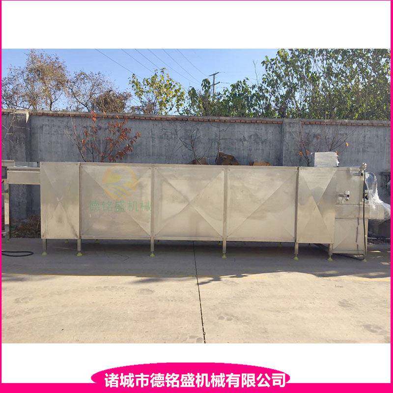 干果食品油炸锅 自动出料琥珀核桃油炸机 核桃仁油炸流水线