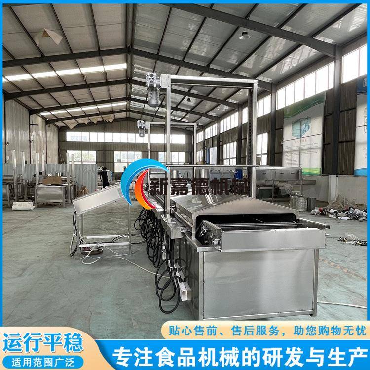 全自动薄脆油炸机 面皮油炸设备 腐竹油炸流水线