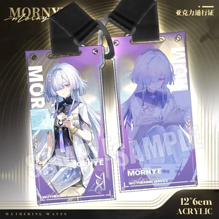 新款鸣潮同人通行证挂件莫宁周边痛包亚克力挂饰琳奈西格莉卡谷子