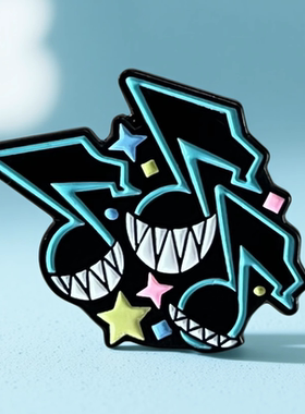 女神异闻录5皇家版金属音符徽章 p5r雨宫莲谷子 游戏周边痛包挂件