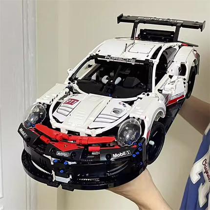 适用乐高科技机械组保时捷911RSR赛车42096模型儿童拼装积木玩具