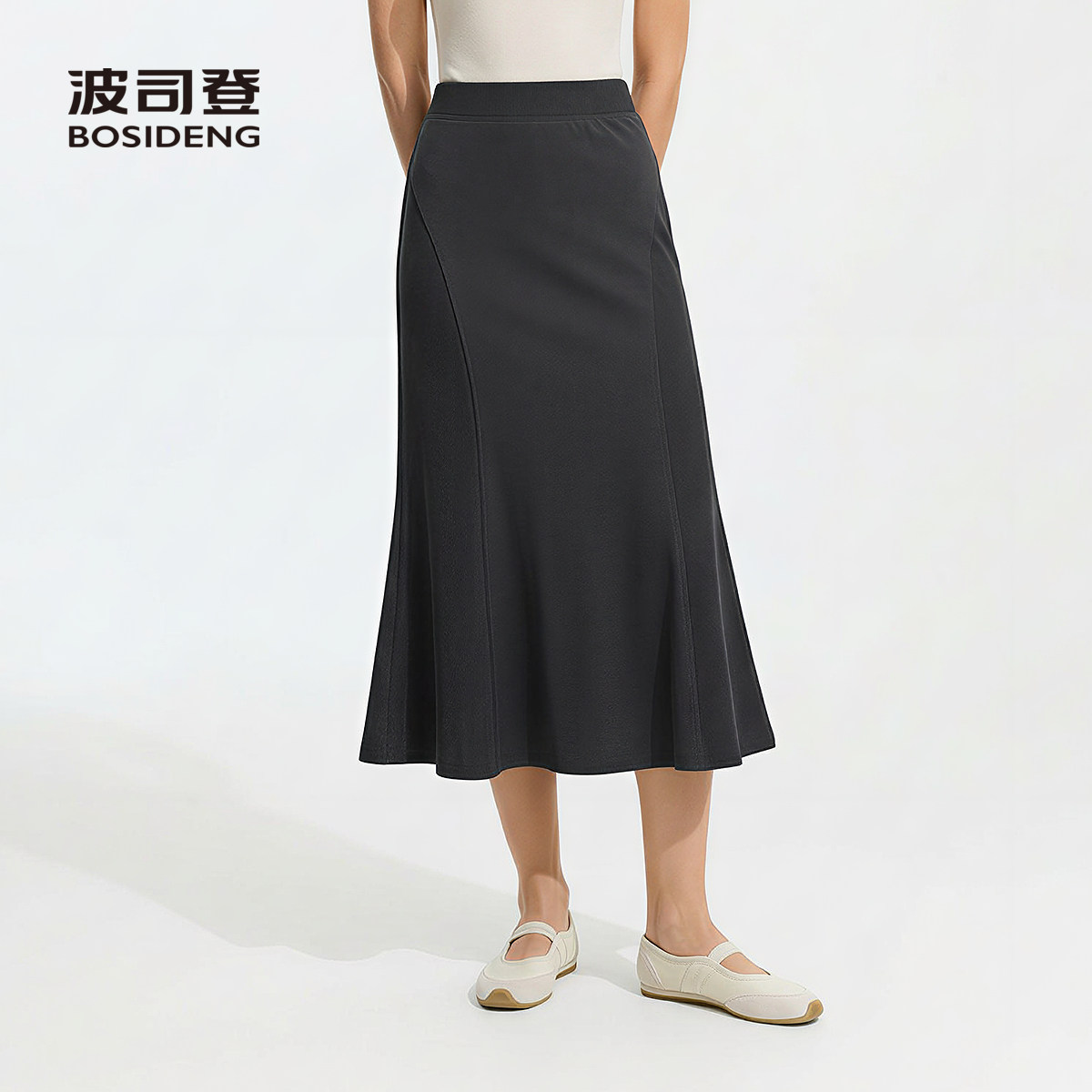 新款夏季女喇叭裙长裙