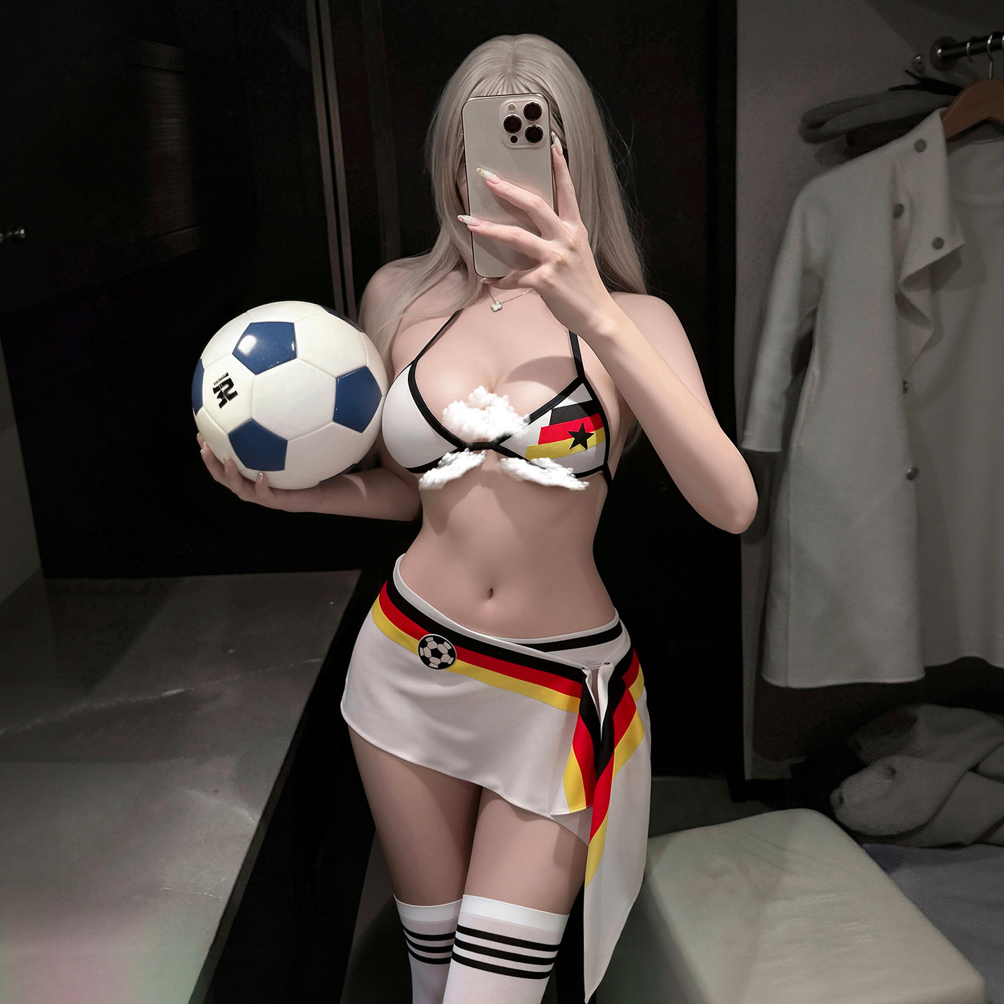 霏慕德式尤物足球宝贝套装女夏季清凉裙子性感露腰2026新款漂亮qq