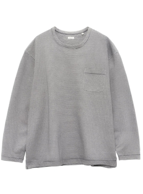 nanamica Micro Stripe Pocket LS Tee25AW混纺细条纹口袋长袖T恤