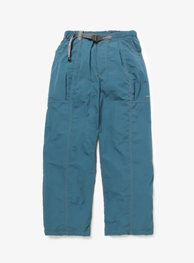 and wander CRINKLED NYLON PANTS 24AW轻量防水二重尼龙户外长裤