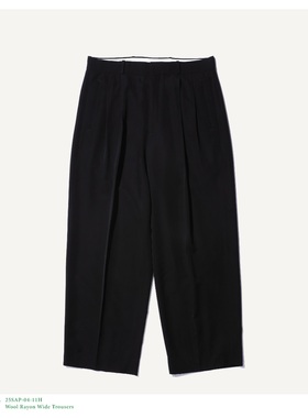 A.PRESSE Wool Rayon Wide Trousers 25SS 羊毛混纺宽松阔腿西裤