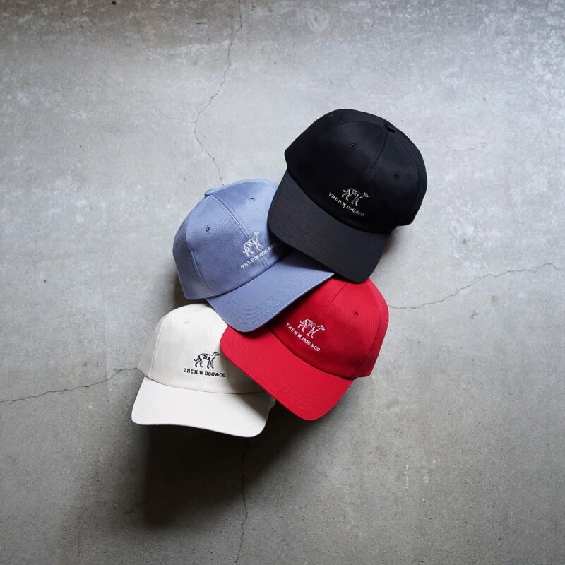 THE H.W.DOG&CO. SMART REGULAR CAP 26SS 狗牌斜纹棉刺绣棒球帽