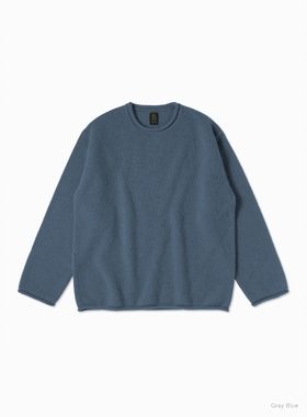 BATONER BLUEFACE ROLL NECK 25AW 英产极细羊毛卷边轻量针织衫