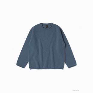 BATONER BLUEFACE ROLL NECK 25AW 英产极细羊毛卷边轻量针织衫