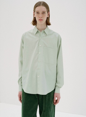 AURALEE WASHED TWILL BIG SHIRT 25AW 长绒水洗棉宽松牛津衬衫