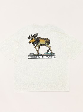 L.L.bean Morrill Animal Graphic T24SS日本限定动物印花短袖T恤