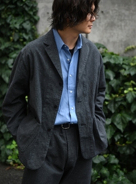 HERILL BLACK CHAMBRAY WORK JACKET 25AW 黑色青年布工装夹克