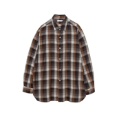 衬衫 nanamica Wind Shirt26SS包芯纱渐变格纹长袖 Regular Collar