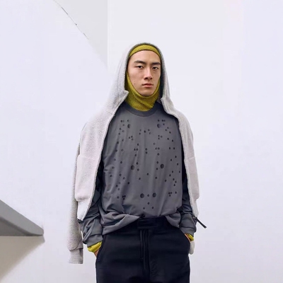 GOLDWIN3M反光印花机能长袖T恤