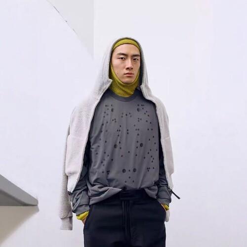 GOLDWIN3M反光印花机能长袖T恤