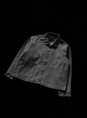 T.T Taigatakahashi Coverall Jacket 25AW 复古墨迹手绘工装夹克