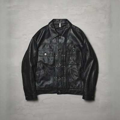 CCU复古羊皮卡车司机口袋夹克