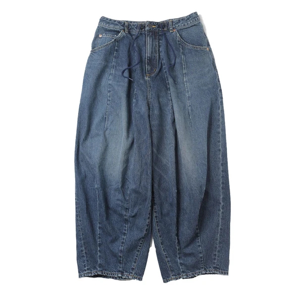 NEEDLES宽松阔腿胖胖水洗牛仔裤