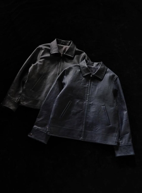 T.T LOT.802 Cossack Leather Jacket 25AW 复古美式拉链皮衣夹克