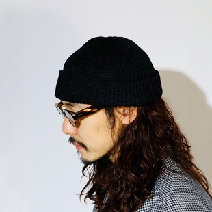 26SS COOTIE CAP WATCH 复古简约亚麻针织防风水手帽冷帽 LINEN