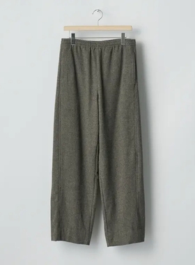 ssstein Cashmere Easy Twist Trousers 25AW 羊毛混纺抓绒长裤