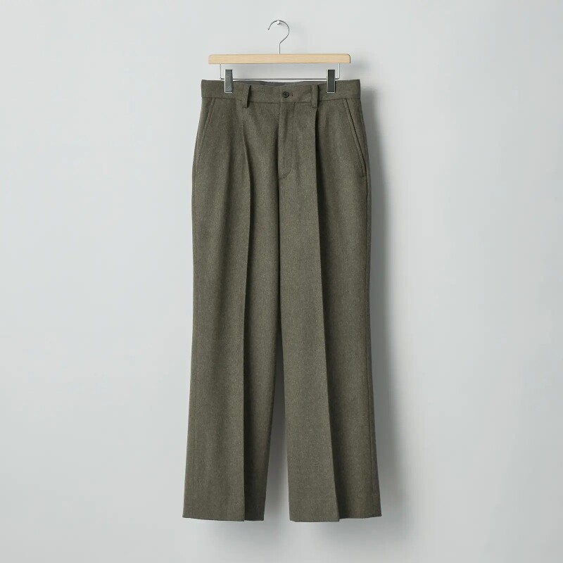 ssstein Doeskin Flare Trousers 25AW LOLO PIANA羊毛休闲西裤