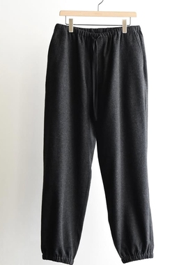 COMOLI Cashmere drawstring pants 25AW 羊绒抽绳休闲收脚运动裤