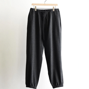 COMOLI Cashmere drawstring pants 25AW 羊绒抽绳休闲收脚运动裤