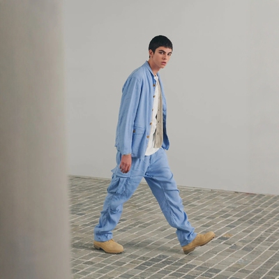 nonnative斜纹布军事风西装夹克