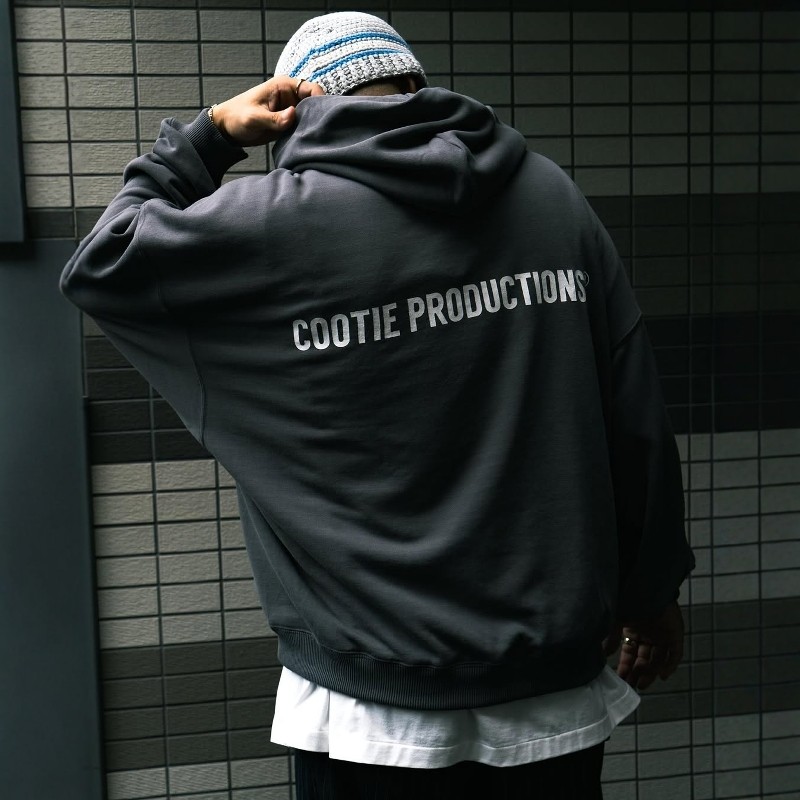 COOTIE机能速干宽松印花帽衫