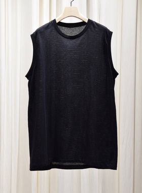 COMOLI Cotton Mesh No Sleeve 25SS 棉质网眼透气无袖T恤背心
