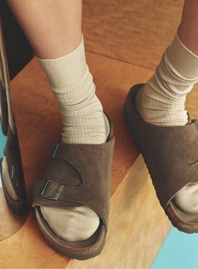 JS × BIRKENSTOCK Zuerich LEVE 26SS 联名勃肯软木底麂皮凉拖