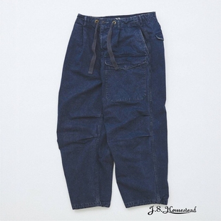 J.S.Homestead DUCK ROYAL NAVY PANTS 24AW 水洗染色海军作战裤