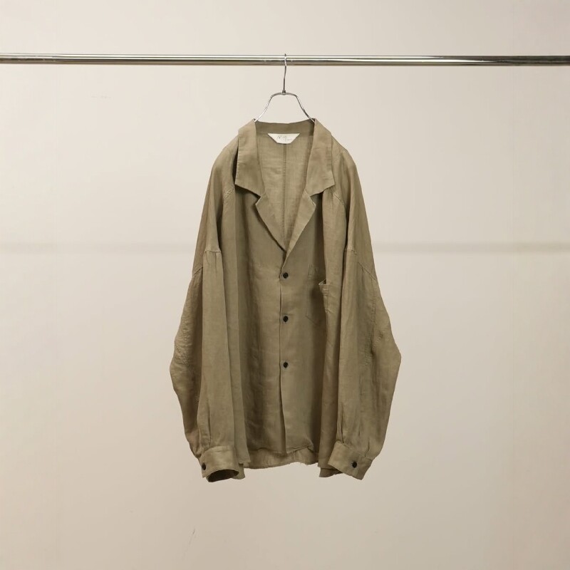 ANCELLM Linen tailored shirt 26SS 高密亚麻宽松垂坠感衬衫夹克