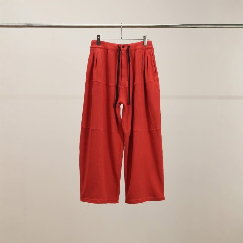 ANCELLM SMOOTH PANEL WIDE SLACKS 26SS 毛巾料染色宽松休闲西裤,男装,休闲裤,淘宝优惠券,粉丝福利购,淘宝优惠卷