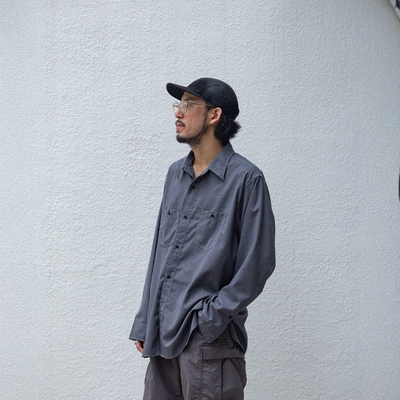 nanamica羊毛混纺宽松野战衬衫