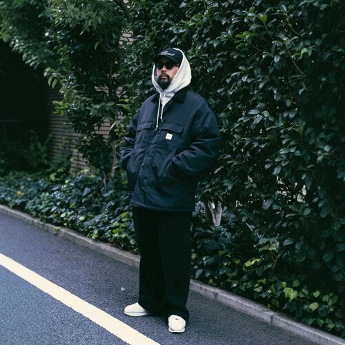 COOTIE尼龙宽松休闲绗缝棉服夹克