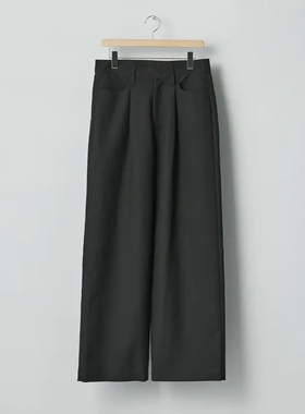 ssstein Double One Tuck Wide Pants 26SS 双层纺织单褶休闲裤