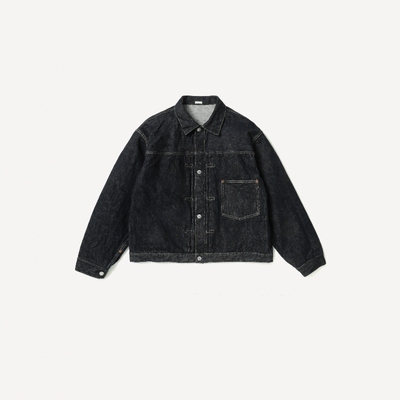 A.PRESSE复古水洗单袋牛仔夹克