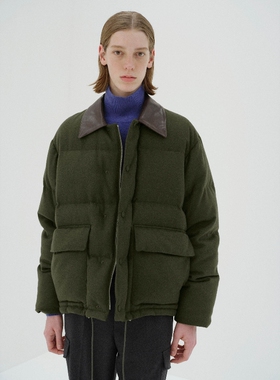 AURALEE BABY FLANNEL DOWN BLOUSON 25AW 幼驼毛皮法兰绒羽绒服