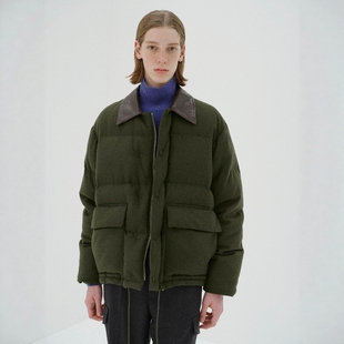 AURALEE BABY FLANNEL DOWN BLOUSON 25AW 幼驼毛皮法兰绒羽绒服