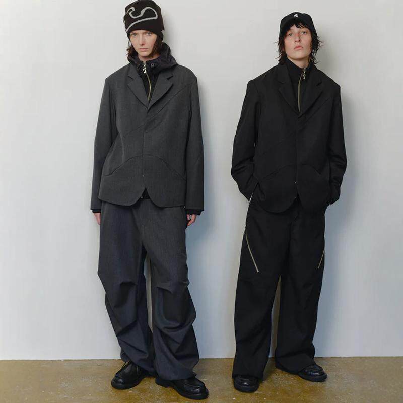JIEDA TAILORED JACKET 24AW 日产流线分割简约廓形透气西装夹克
