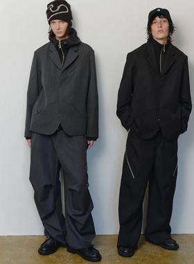 JIEDA TAILORED JACKET 24AW 日产流线分割简约廓形透气西装夹克